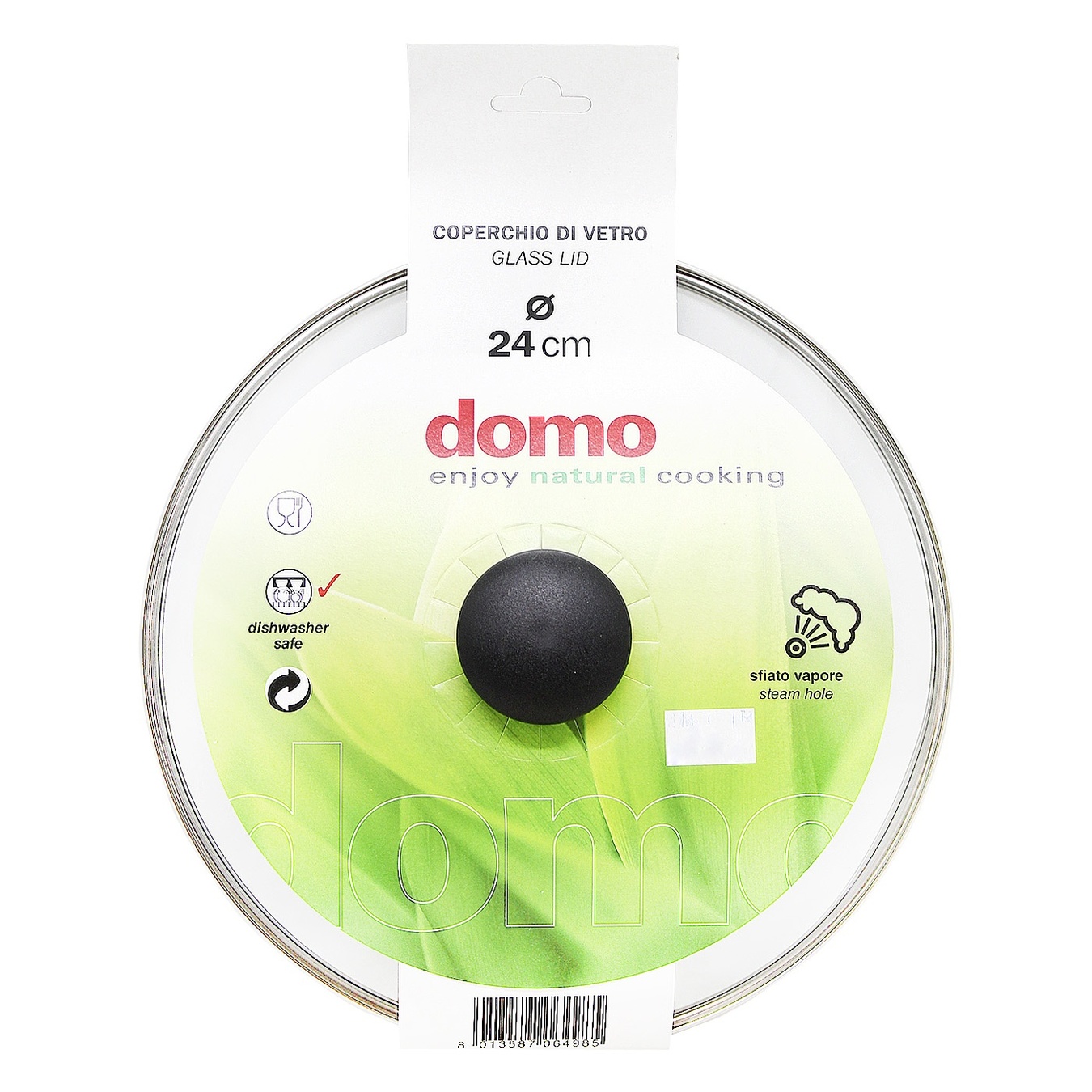 

Крышка Domo стеклянная 24см