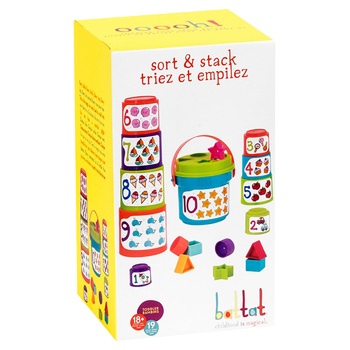 Battat Sorter Pyramid 2in1 Game Set 19items - buy, prices for Vostorg - photo 1