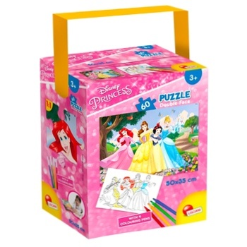 Lisciani Princess Puzzle + 4 Colouring Pens 60elements - buy, prices for Vostorg - photo 1