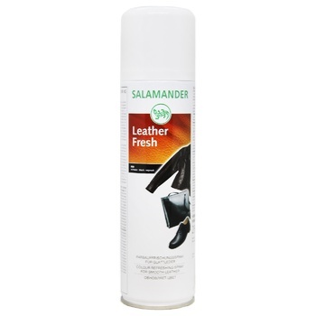 Salamander Color-restoring Paint for Smooth Leather Products Aerosol Black 250ml - buy, prices for MegaMarket - photo 1