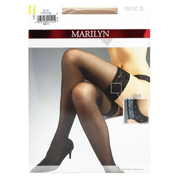 Колготки женские Marilyn Erotic 15den №3/4 visone - купить, цены на МегаМаркет - фото 1