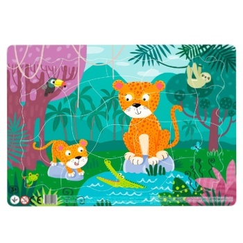 DoDo Leopards Puzzle with Frame