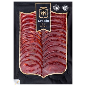 Ковбаса Gremio de la Carne Pepperoni нарізана сирокопчена 75г - купити, ціни на Восторг - фото 1