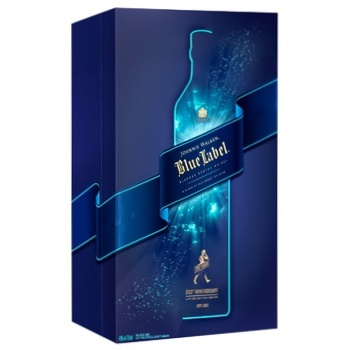 Виски Johnnie Walker Blue Label  40% 0.7л + 2 стакана - купить, цены на КОСМОС - фото 1