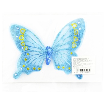 Butterfly on Clothespin Christmas Decoration 14cm in Assortment - buy, prices for MegaMarket - photo 2