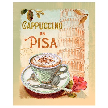 Ideyka Cappuccino in Pisa Bead Embroidery Kit 20х25cm