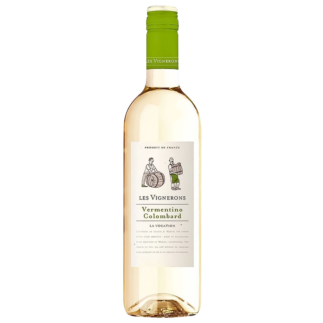 

Вино Les Vignerons Верментино Коломбар белое полусухое 12.5% 0.75л