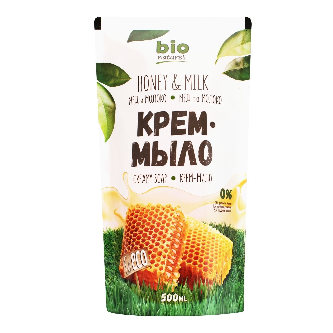 

Крем-мыло жидкое Bio Naturell Мед и молоко 500мл
