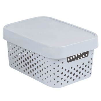 Curver 40520814 Infinity With Cap Grey Storage Box 4.5l - buy, prices for - photo 1