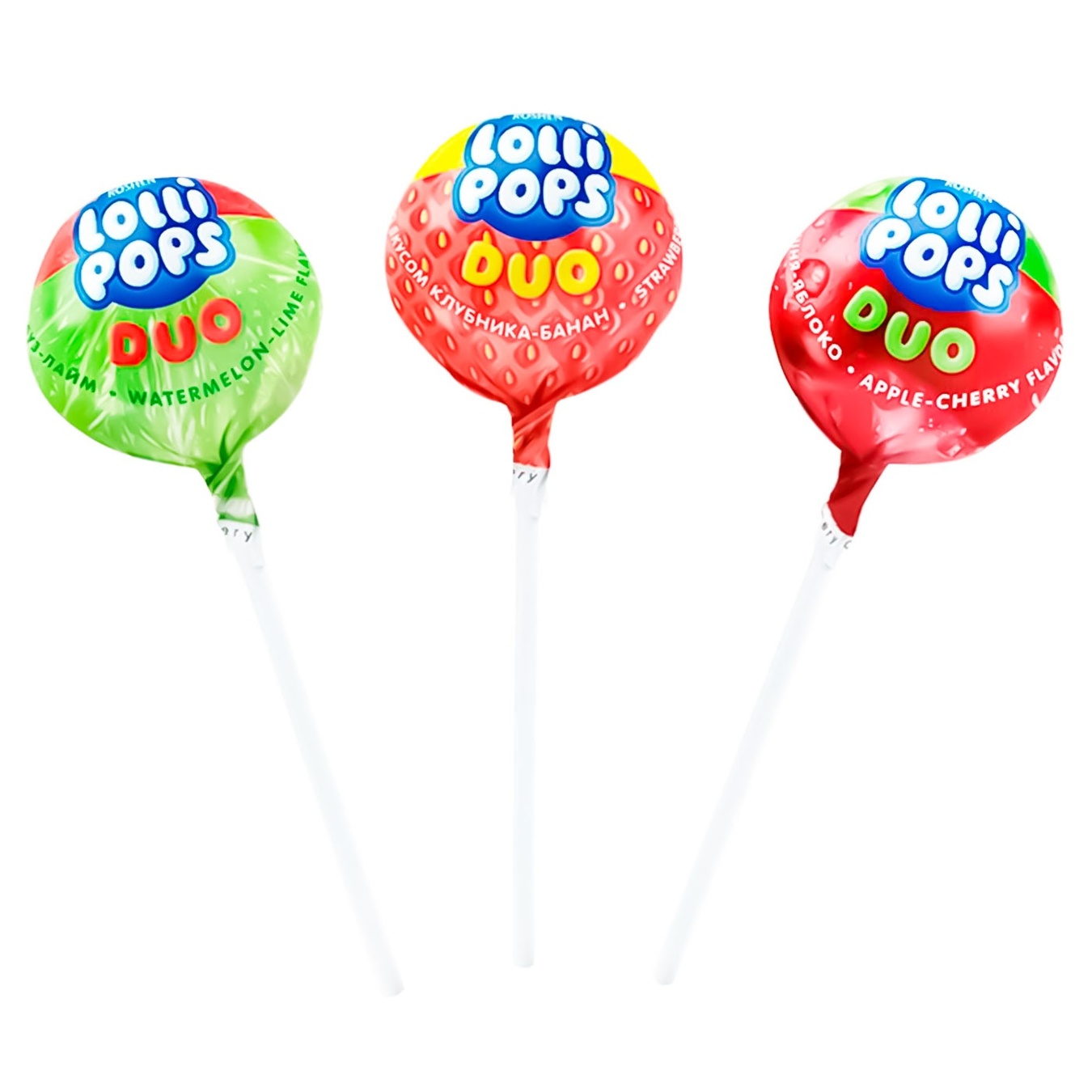 

Карамель Roshen Lolly Pops Duo фруктовый микс