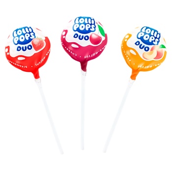 Карамель Roshen Lolly Pops Duo йогуртовий мікс - купити, ціни на Восторг - фото 1