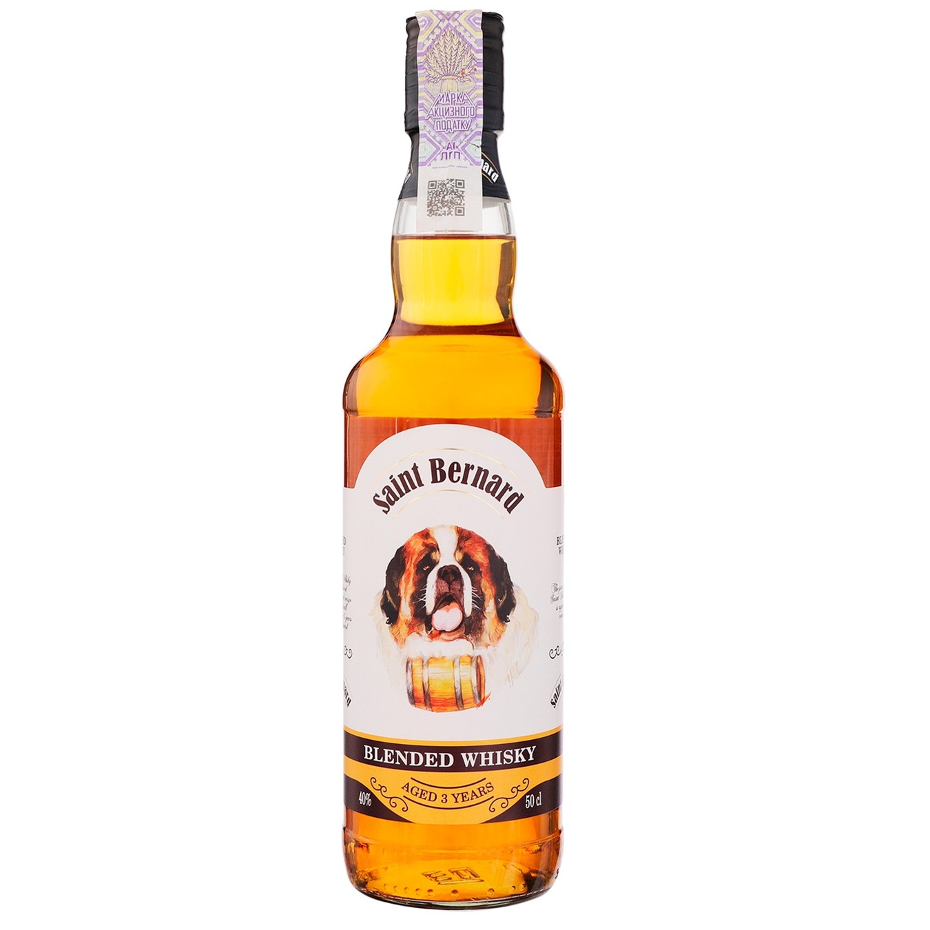 

Виски Saint Bernard Blended 40% 0,5л