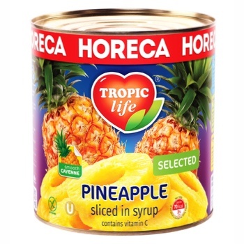 Tropic life Pineapple circles in syrup 3100ml