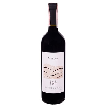 Вино Terregaile Happylands Merlot червоне сухе 12.5% 0,75л