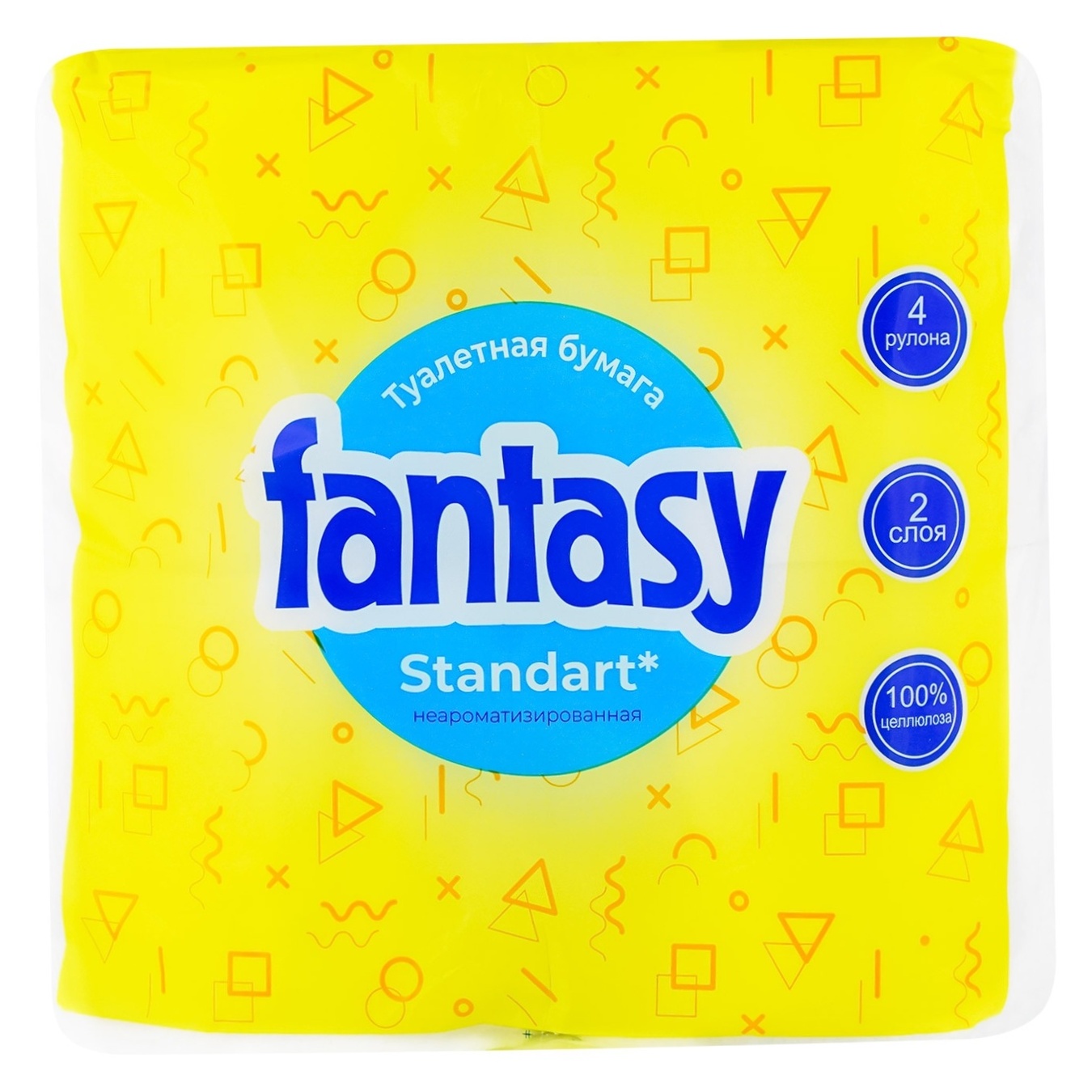 

Туалетная бумага Fantasy белый 4шт