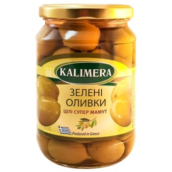 Оливки Kalimera Супер Маммут с косточкой 91/100 720мл - купить, цены на Восторг - фото 1