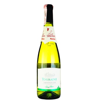 Вино белое Pierre Chanau Touraine Sauvignon сухое 12% 0,75л - купить, цены на Auchan - фото 1