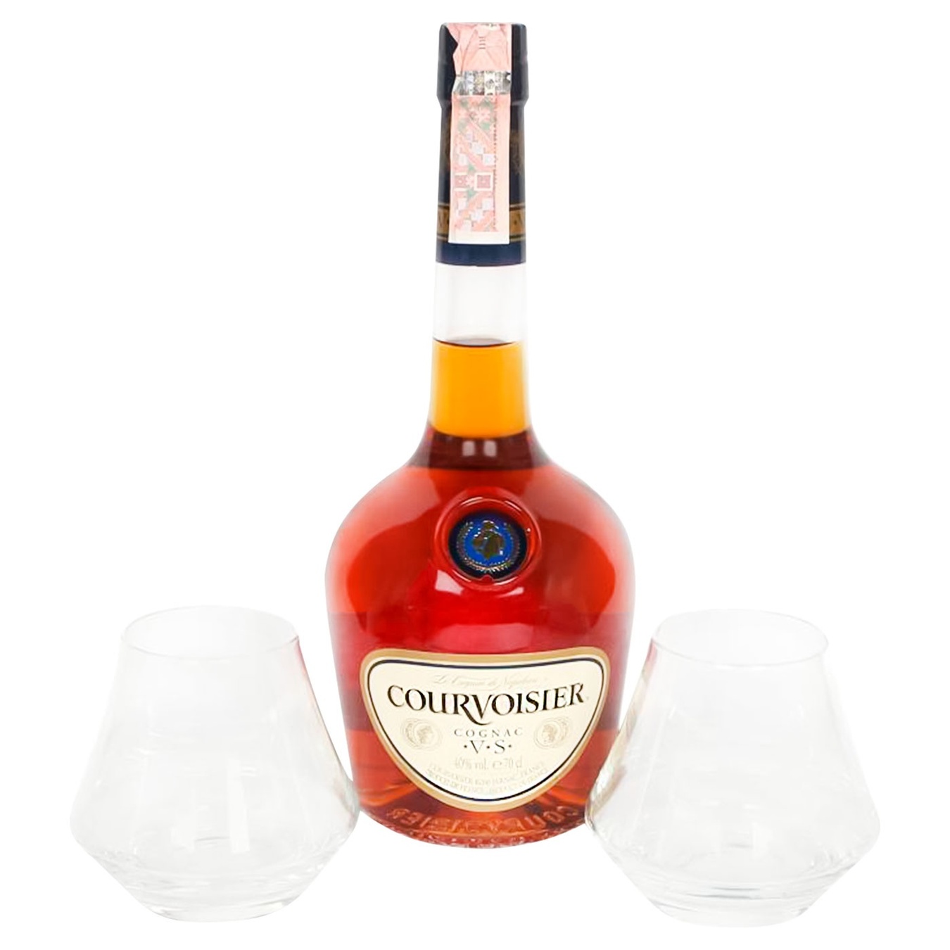 

Коньяк Courvoisier VS с 2 бокалами 40% 0,7л