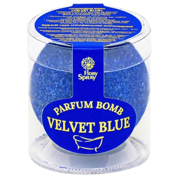 Flory Spray Velvet Blue Perfumed For Baths Bomb 110g