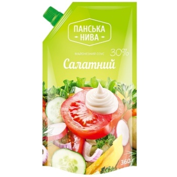 Соус майонезный Панская Нива Салатный 30% 360г - купить, цены на - фото 1