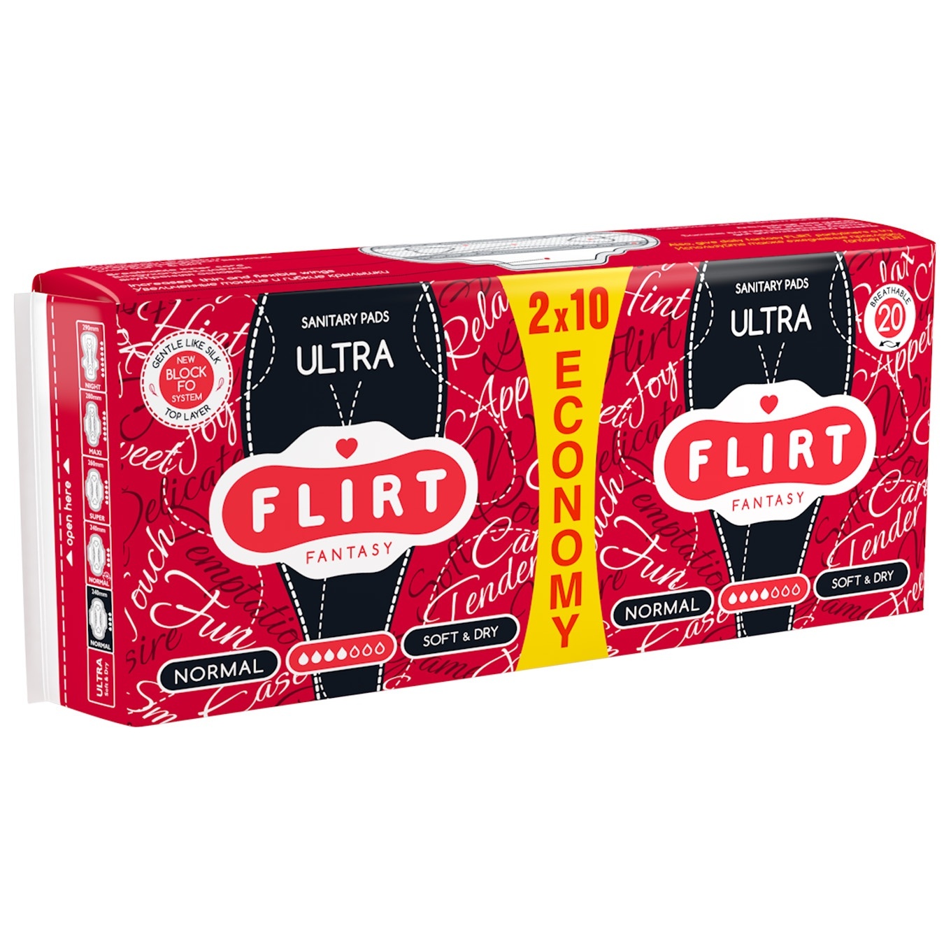 

Прокладки гігієнічні Flirt Fantasy Ultra Soft & Dry 20шт