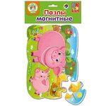 Vladi Toys Pig and Piglet Magnetic Puzzle