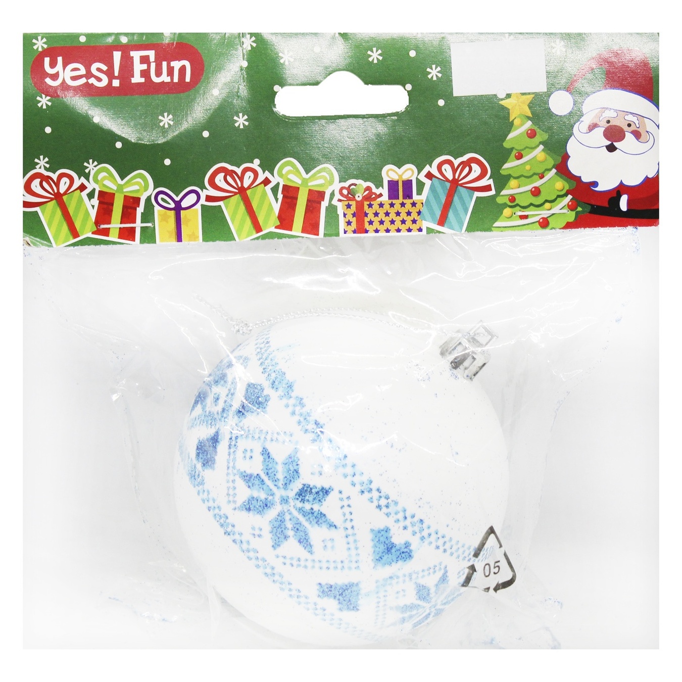 

Украшение Yes!Fun Шар Голубая звезда 8см