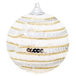 Christmas decoration Ball white-pink 10cm