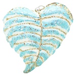 Joiner Turquoise-Gold Leaf Decoration 13х12.5х3см