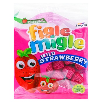 Figle Migle Strawberries Chewing Candies 80g - buy, prices for Tavria V - photo 1