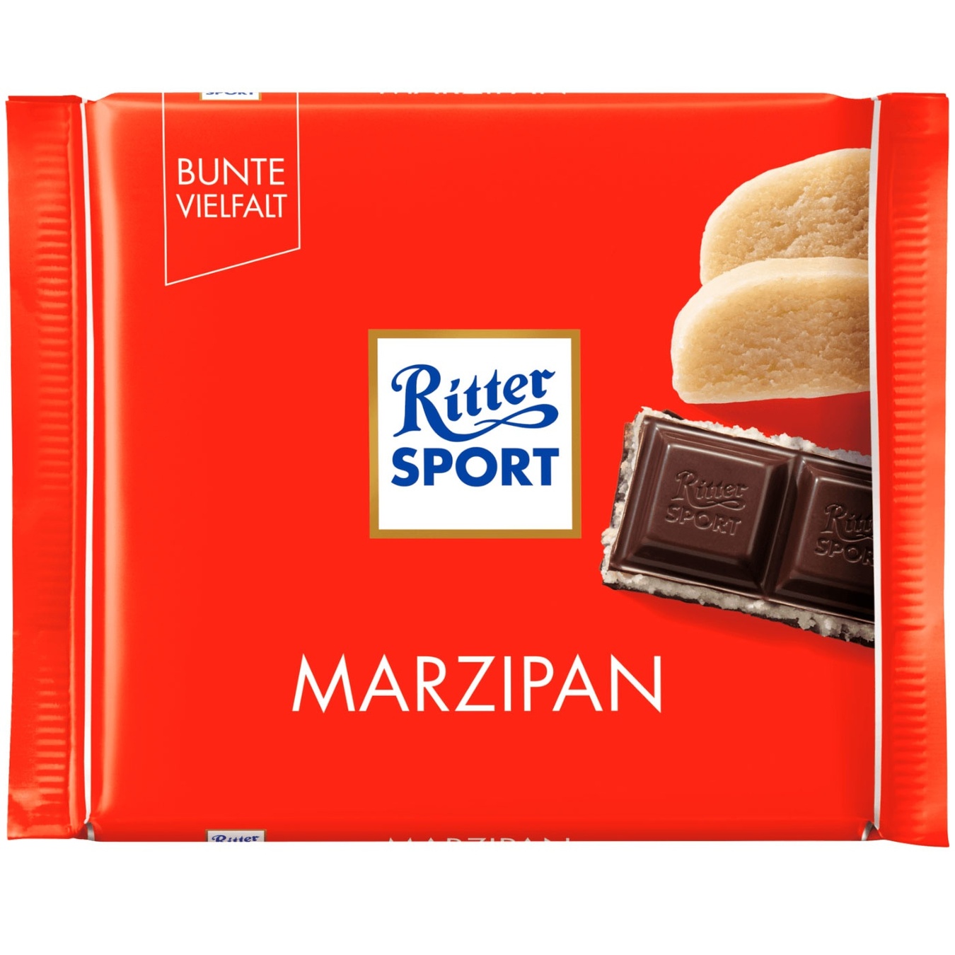 

Шоколад Ritter Sport черный с начинкой марципан 100г