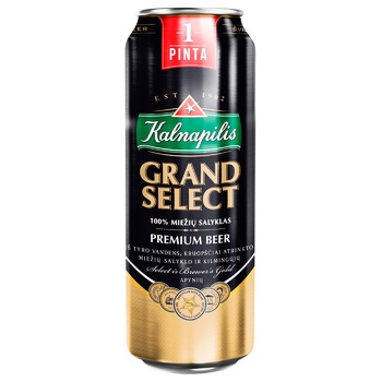 Kalnapilis Grand Light Beer 5.4% 0.5l - buy, prices for Auchan - photo 2