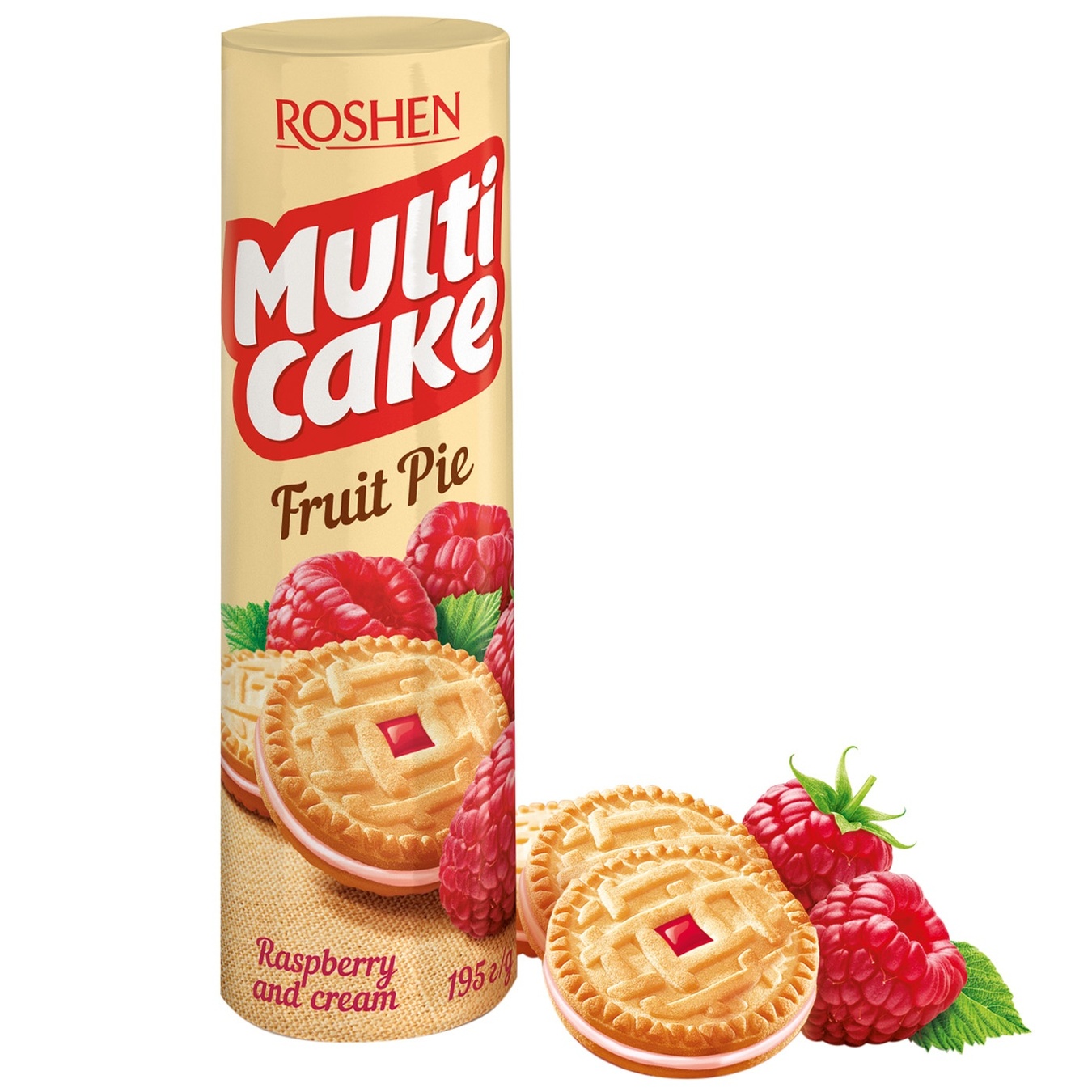 

Печенье Roshen Multi Cake малина-крем 195г