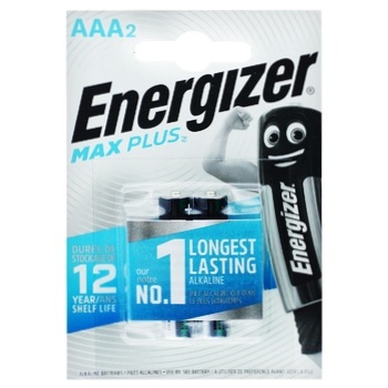 Батарейка Energizer Max Plus AAA 2шт - купить, цены на NOVUS - фото 1