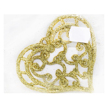 New Year's Decoration Pendant Heart 11cm in assortment - buy, prices for MegaMarket - photo 3