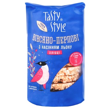 Tasty Style Oat-Pearls Crispbread with Flax Seeds 100g - buy, prices for NOVUS - photo 2