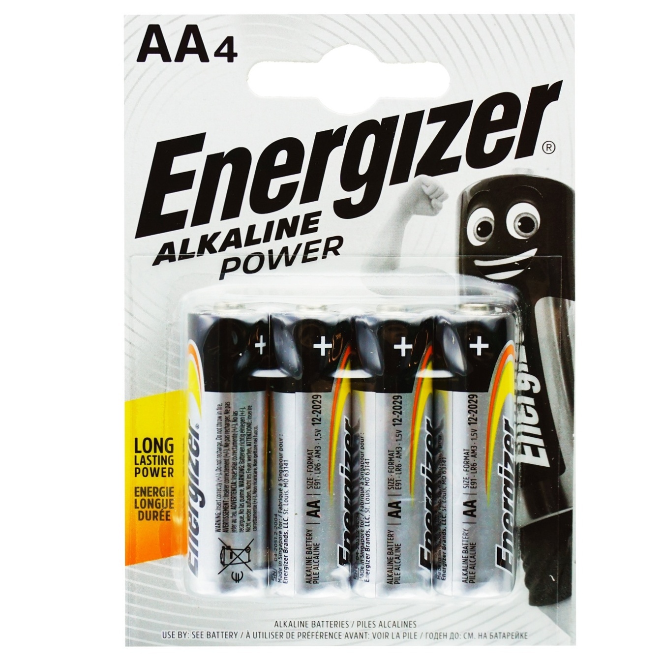 

Батарейка Energizer щелочная AA LR6 4шт