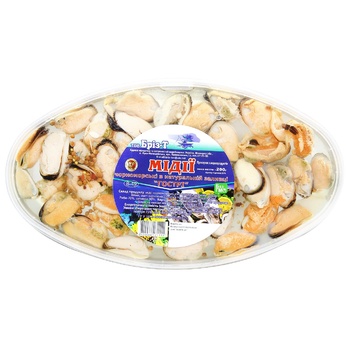 Briz-T Spicy Black Sea Mussels in Natural Fill 200g - buy, prices for - photo 1