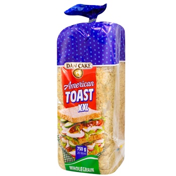 Хліб Dan Cake American Toast XXL мультизлаковий нарізаний 750г - купити, ціни на METRO - фото 1