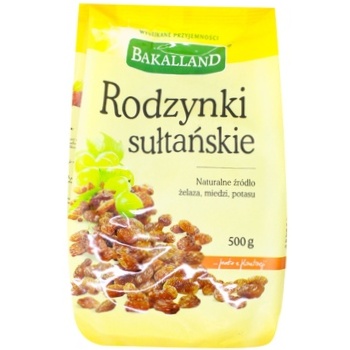 Bakalland Sultana Raisins 500g - buy, prices for - photo 1