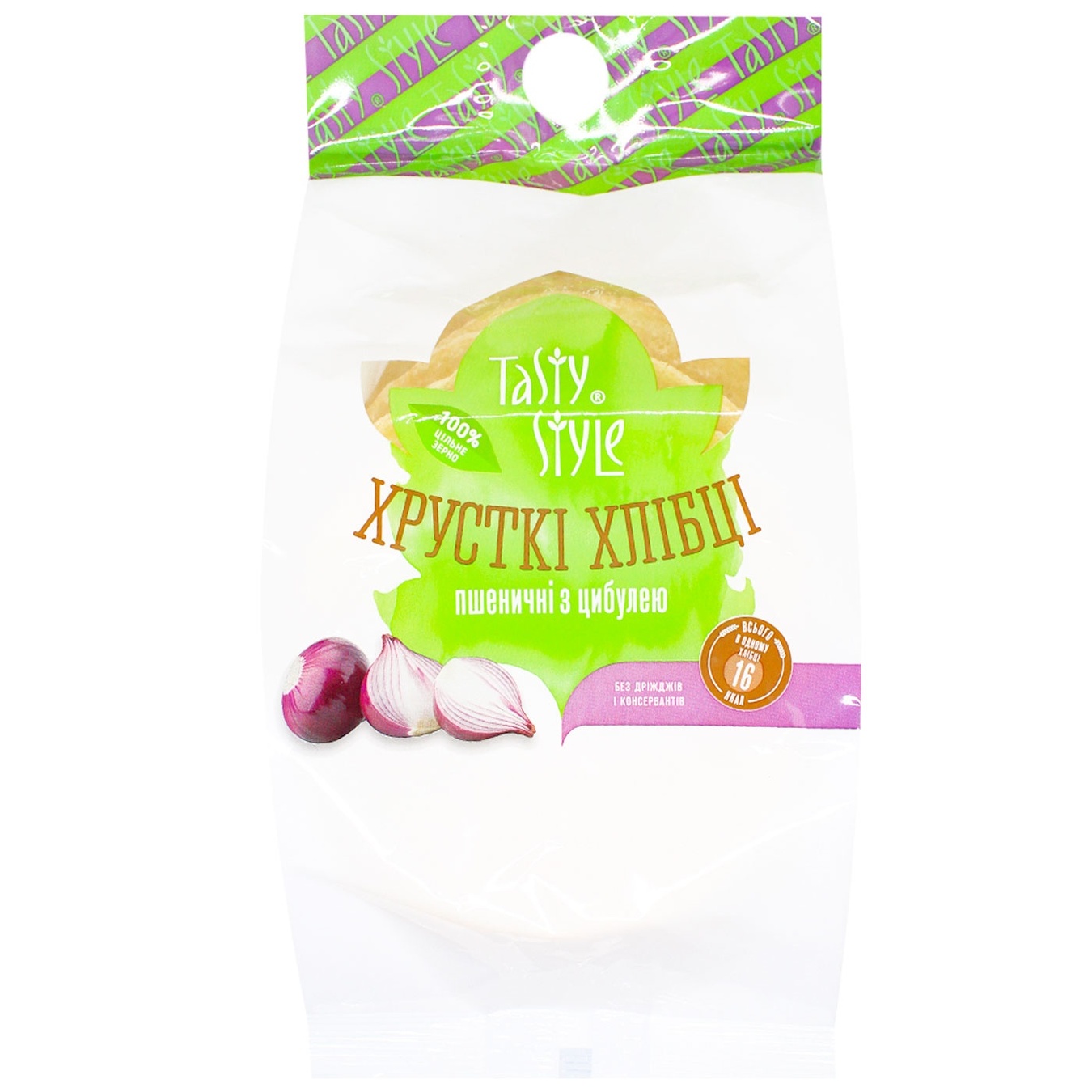 

Хлебцы Tasty Style Злаковый коктейль с луком 60г