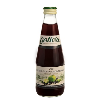 Galicia apple-black currant juice 0.3l glass - buy, prices for Auchan - photo 2