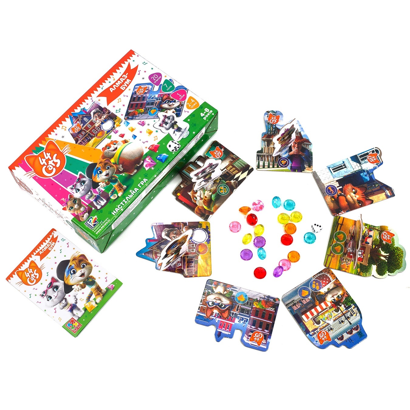 

Игра настольная Vladi Toys 44 Кота. Алмаз-Бум укр
