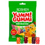 Цукерки Roshen Yummi Gummi Mini Bear Mix желейні 100г