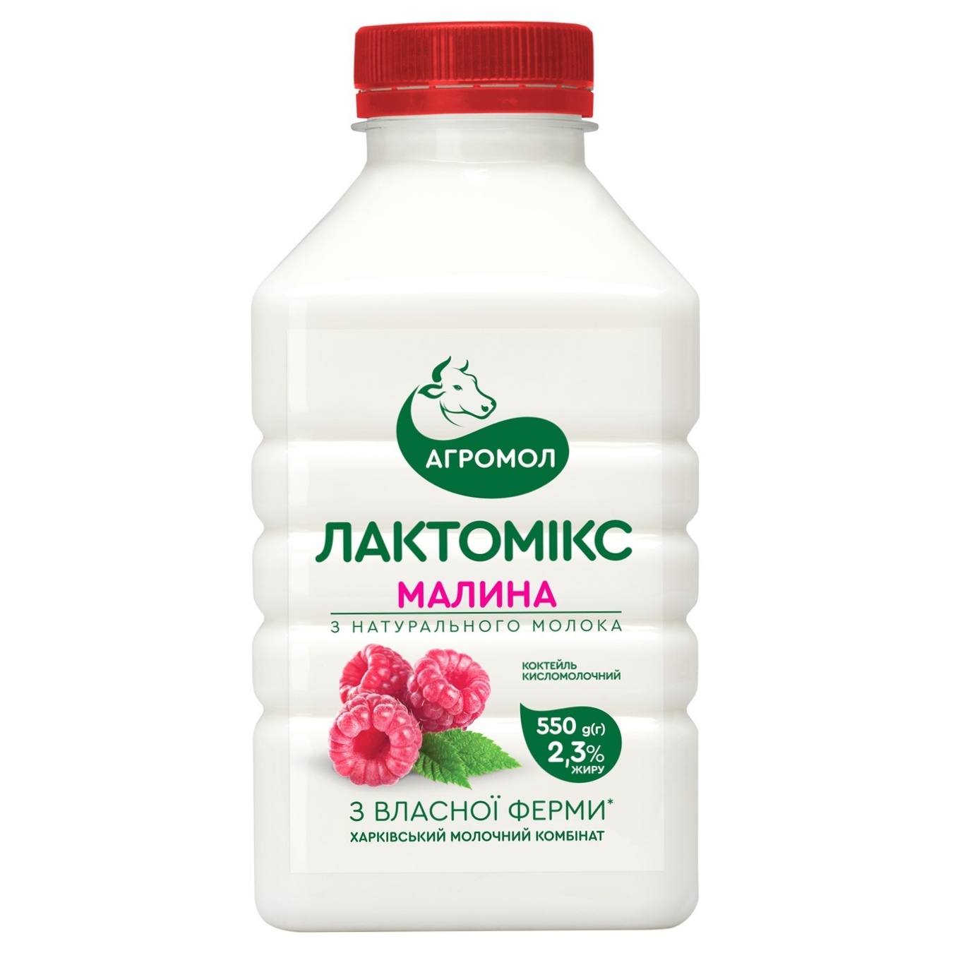 

Коктейль кисломолочный Агромол Лактомикс Малина 2.3% 550мл
