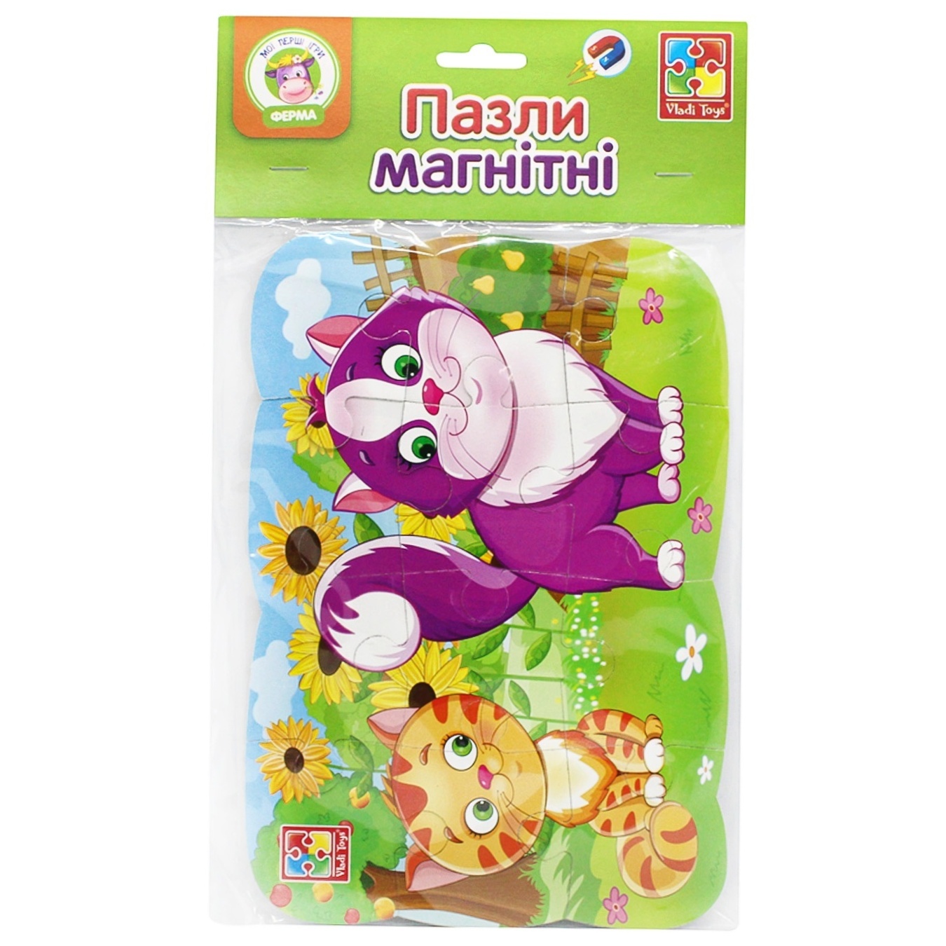 

Пазл Vladi Toys Котики магнитный