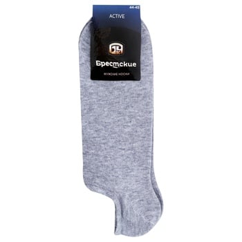 Brestskie Active Ultrashort Grey Malange Men's Socks 29s - buy, prices for COSMOS - photo 1