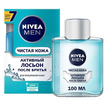 Лосьон после бритья Nivea Активный Чистая кожа 100мл - купить, цены на NOVUS - фото 2