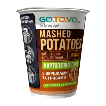 Terra Instant Mashed Potatoes with Cream and Mushrooms 40g - buy, prices for Vostorg - photo 1