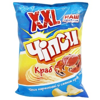 Nash Produkt Crab-flavored Potato Chips 140g - buy, prices for - photo 1